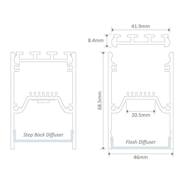 LED ALUMINIUM PROFILE Suspended 46-511