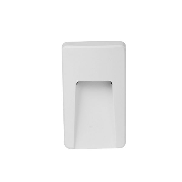 Seefore white polycarb surface mounted steplight